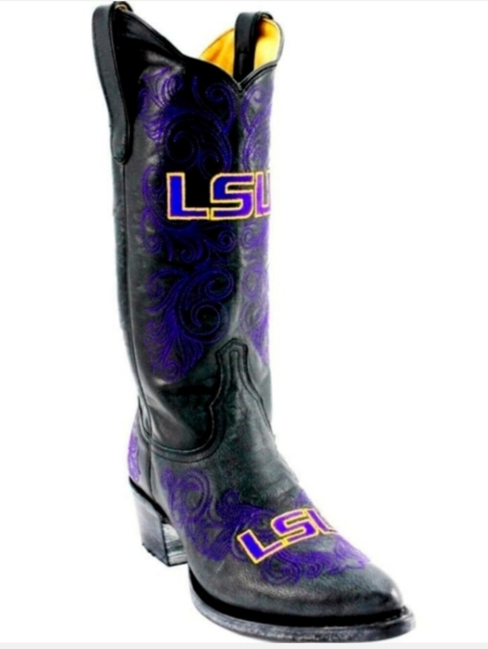 NWT LSU Purple and Black Women's Gameday Cowboy Boots